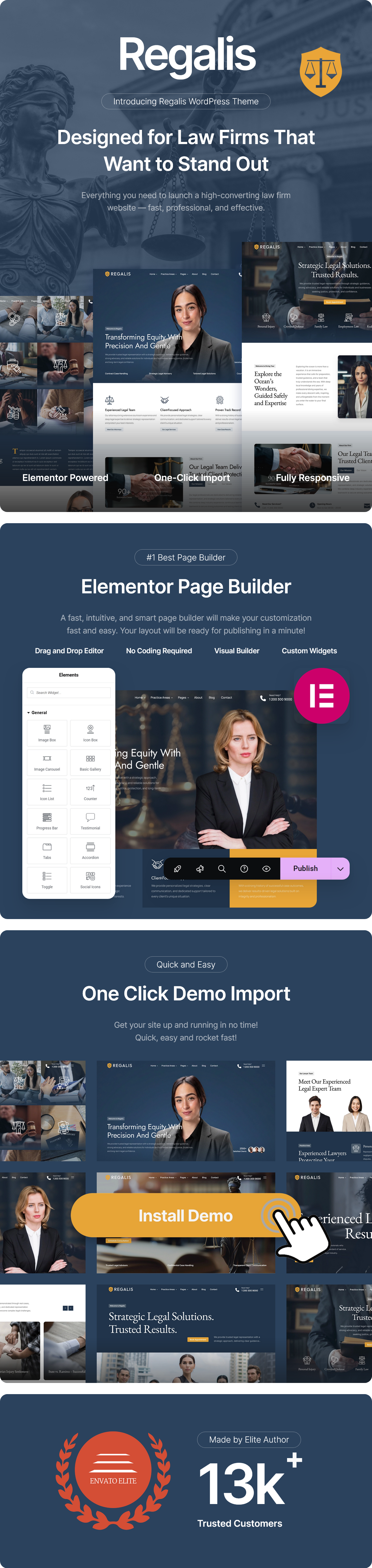 Regalis - Lawyer, Attorney and Law Firms WordPress Theme - 2