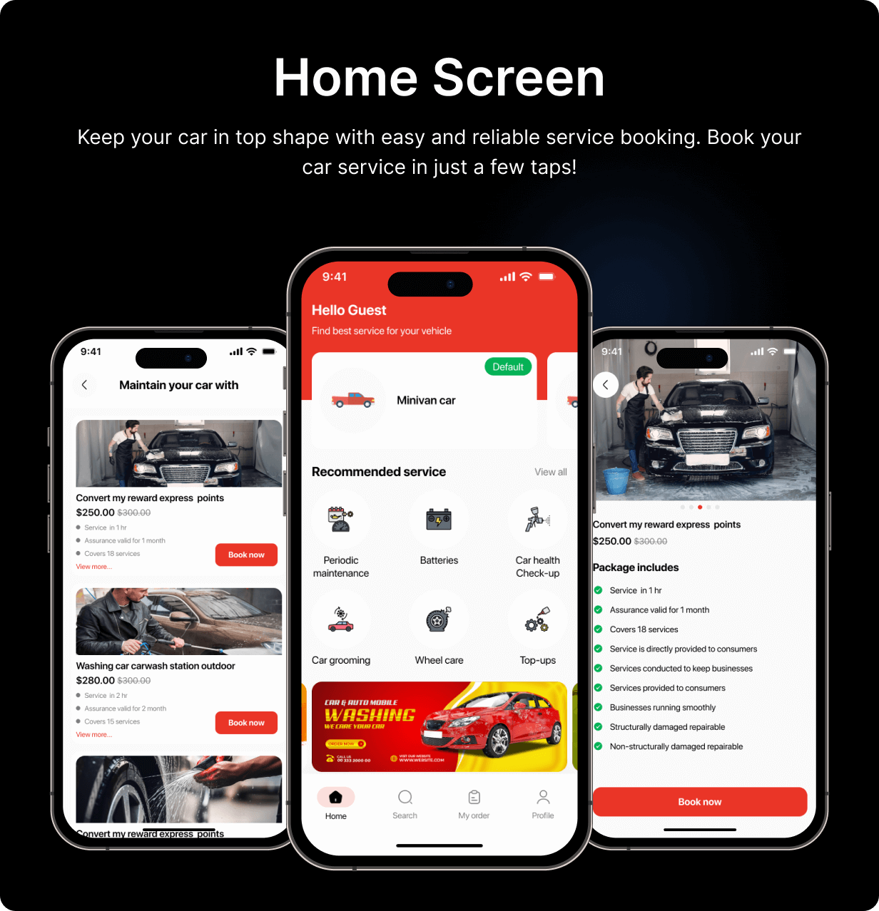 AutoCare: Car Service Full App in Flutter with NodeJs Backend | Service Booking App Template - 6