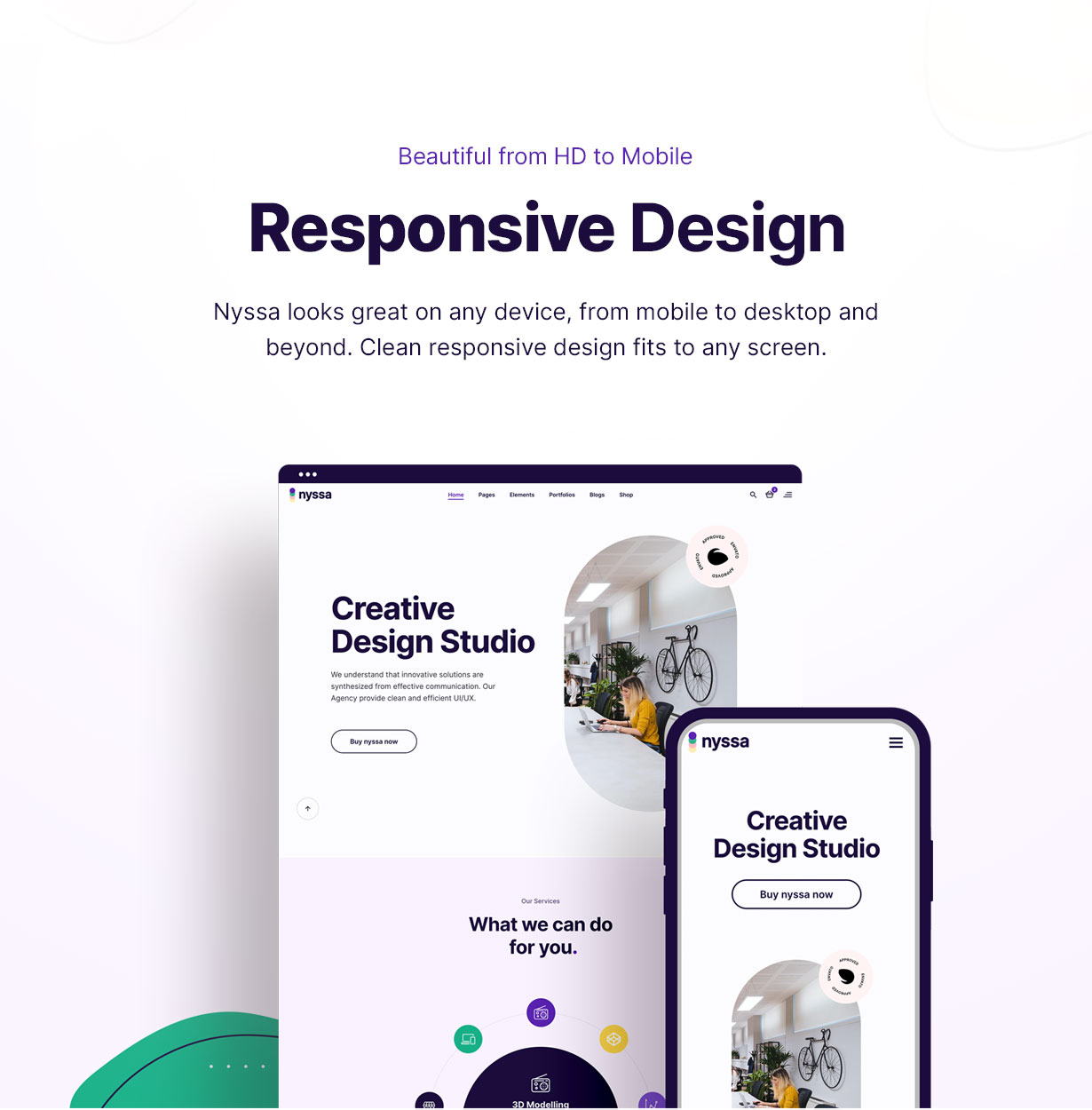 Nyssa - Creative Modern Lottie Animation Multipurpose WordPress theme - 4