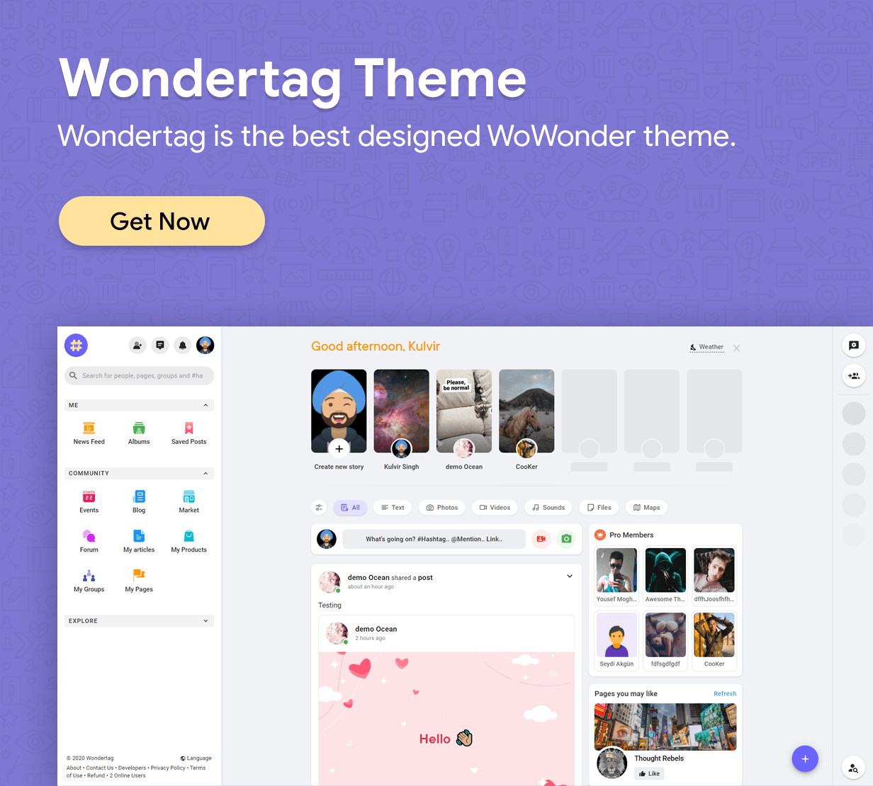 WoWonder - The Ultimate PHP Social Network Platformv v4.3.3 - Authentic WP