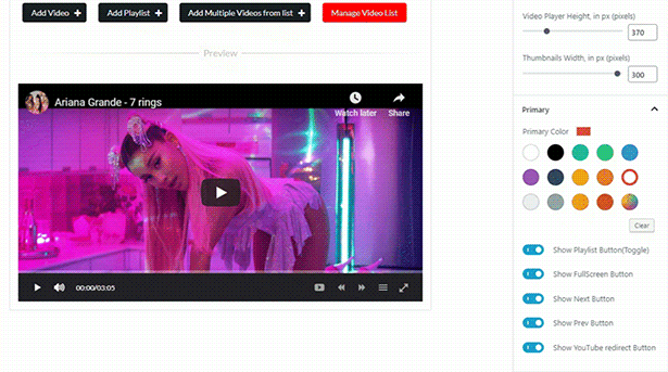 Youtenberg - Reprodutor do YouTube Gutenberg com lista de reprodução - 10