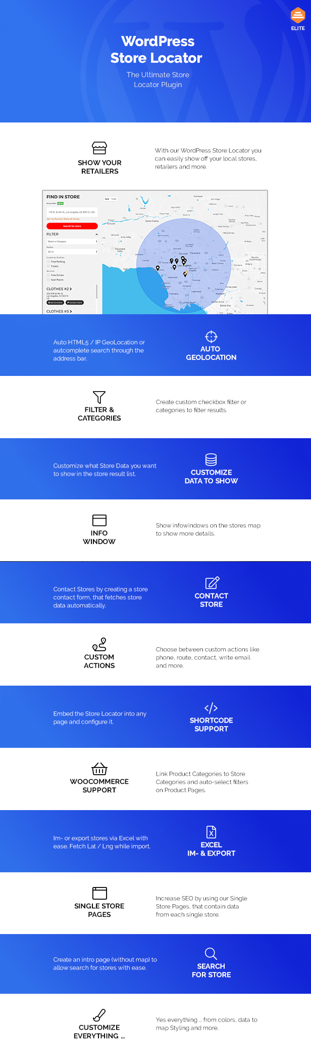 WordPress Store Locator - Features