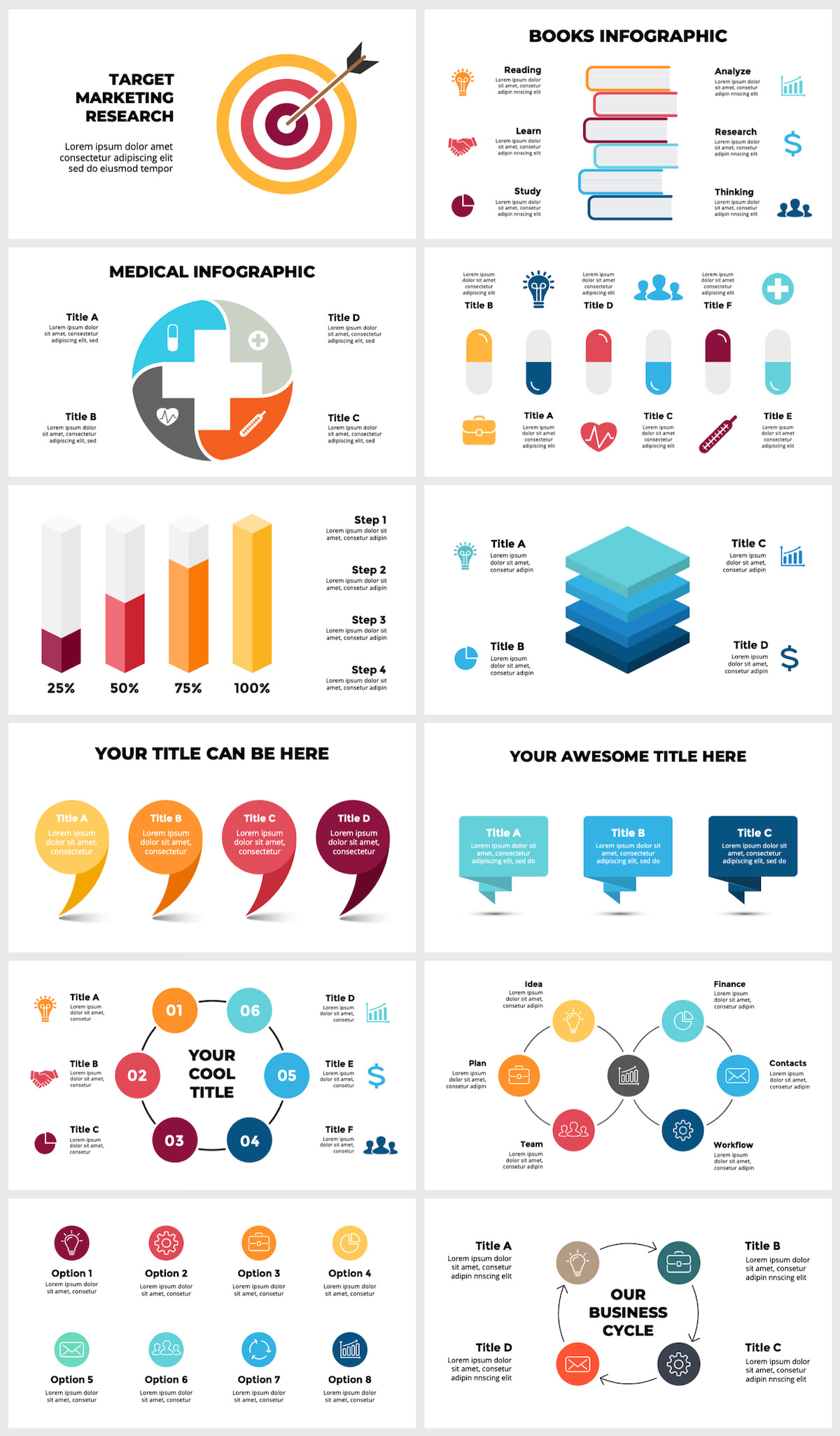Wowly - 3500 Infographics & Presentation Templates! Updated! PowerPoint Canva Figma Sketch Ai Psd. - 133
