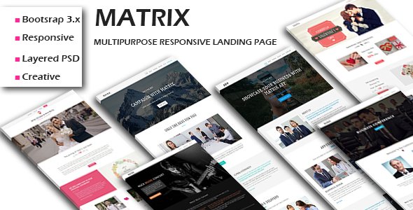 CHARITY - Multipurpose Responsive HTML Landing Pages - 1