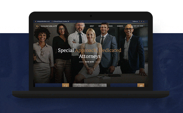 Goldenblatt - Lawyer & Attorney WordPress Theme - 3