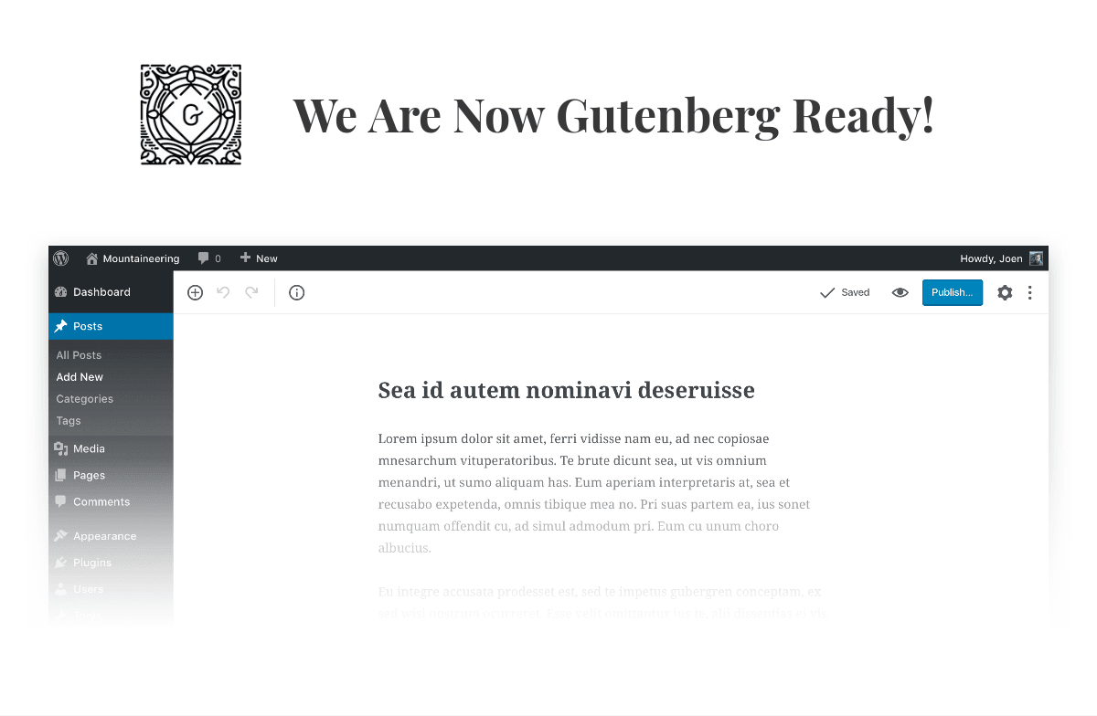 Editor Gutemberg para WordPress