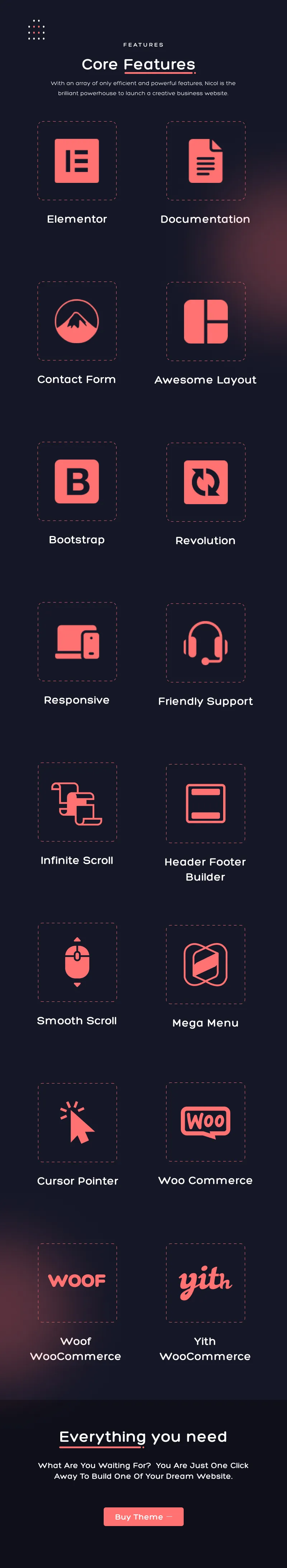 Digital agency WordPress theme | Nicol | Iqonic Design