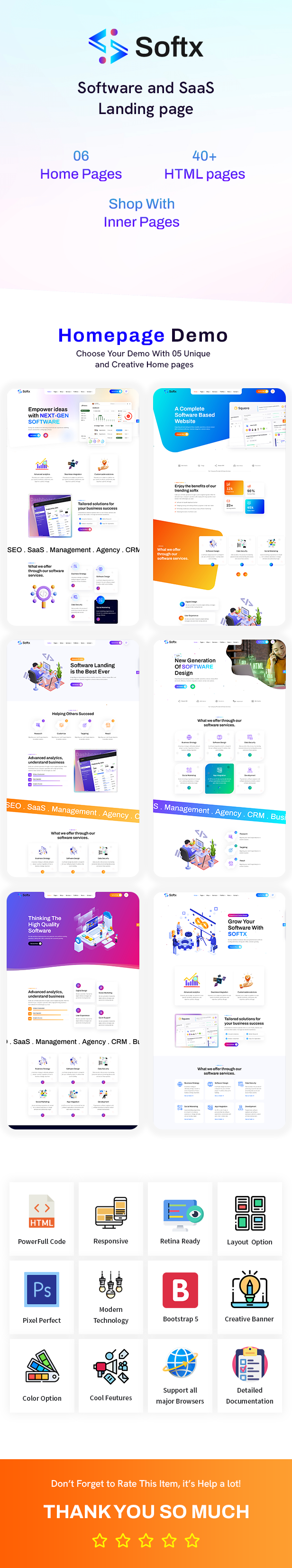 Softx - Software Landing Page - 2