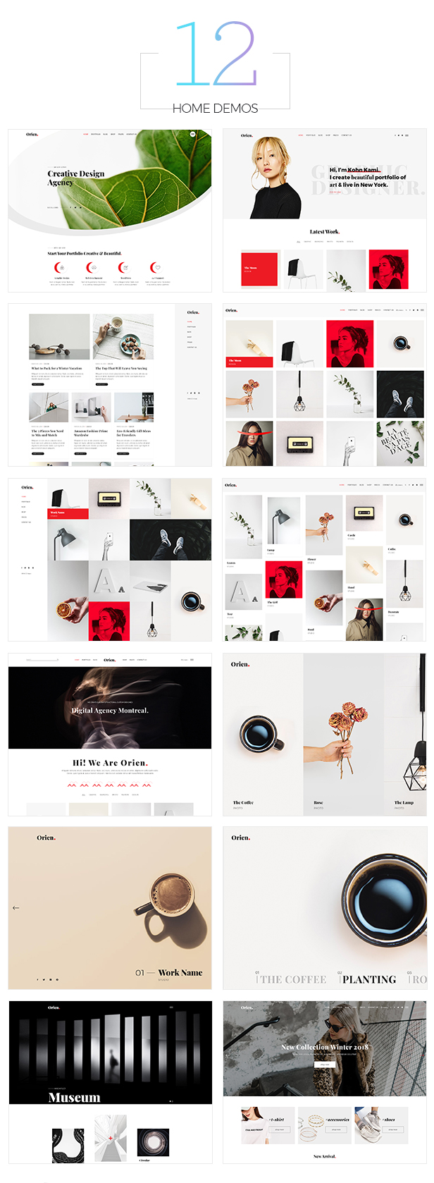 Orien - Creative Portfolio WordPress Theme - 4