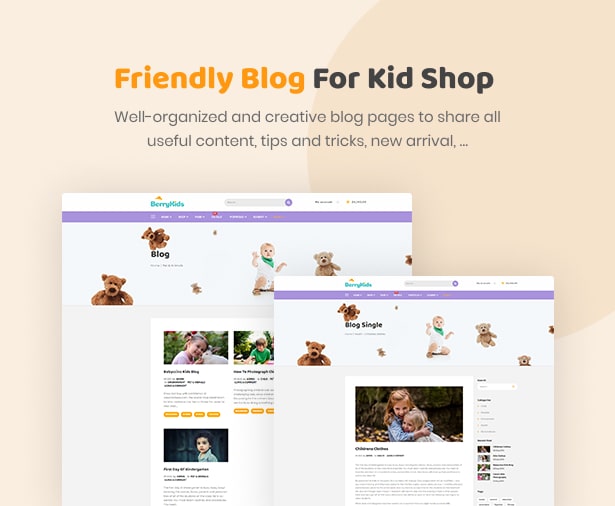 BerryKid Baby Store WordPress Theme Blog