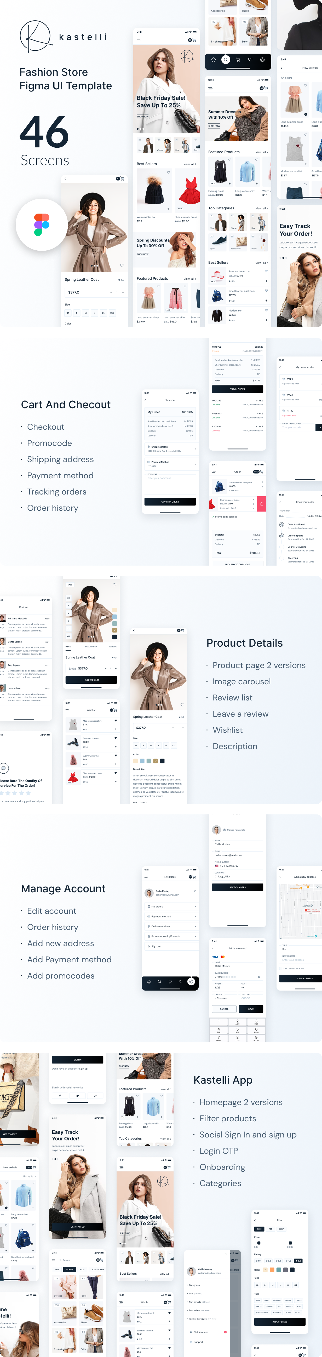 Kastelli - Fashion Store Figma UI Template - 1