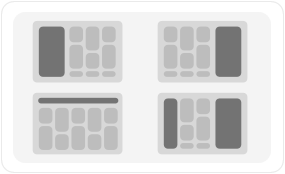 Flexible menu & sidebar positions