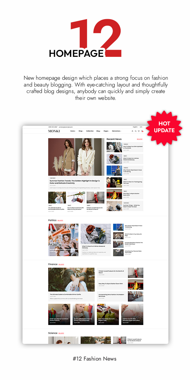 Monki - Elementor Fashion WooCommerce WordPress Theme - 1