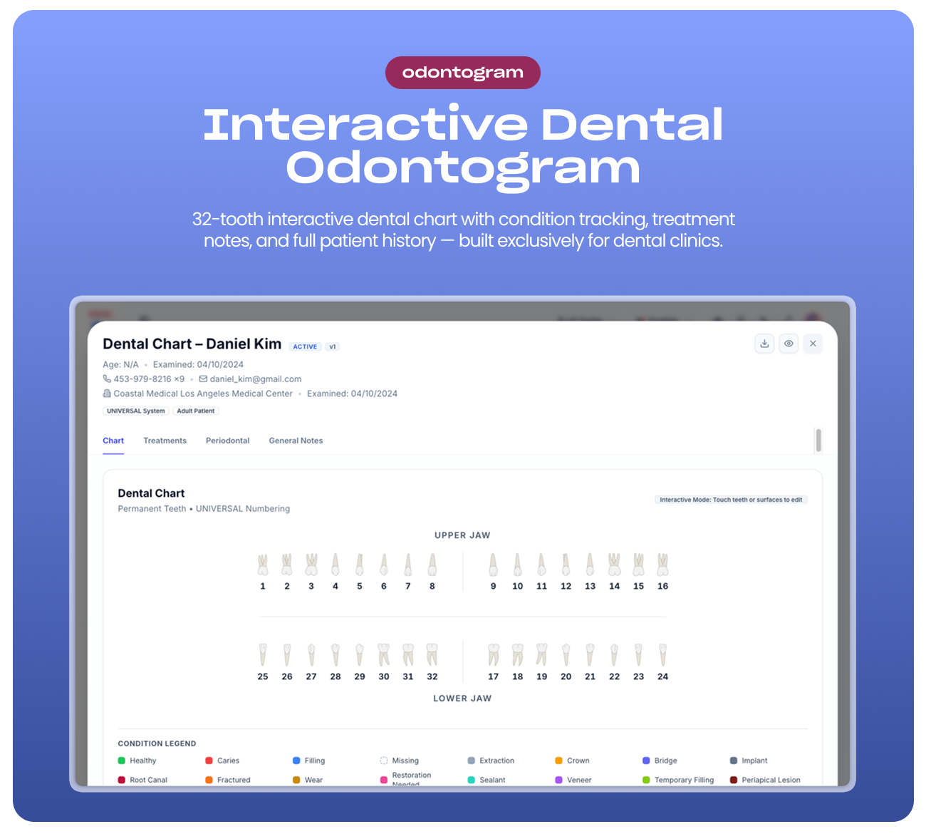 SCREENSHOT Odontogram