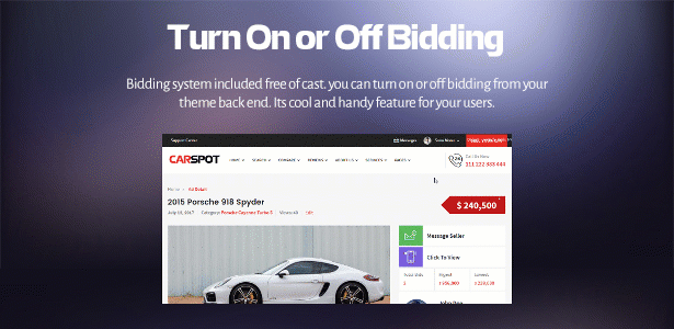CarSpot - bidding 