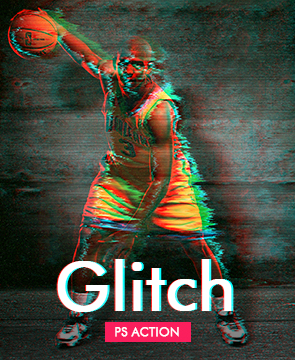 Glitch Photoshop Action