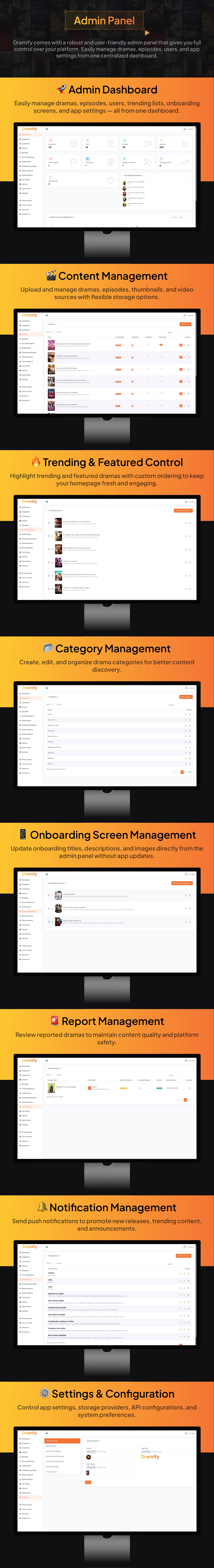 Dramify | Full Short Drama Streaming Flutter App With Laravel Admin Panel - 19