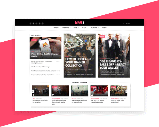 many header styles