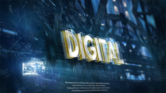 Technology Typography - Broadcast Intro - 7