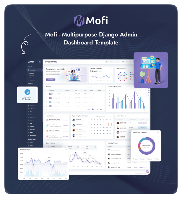 Mofi Admin Dashboard theme