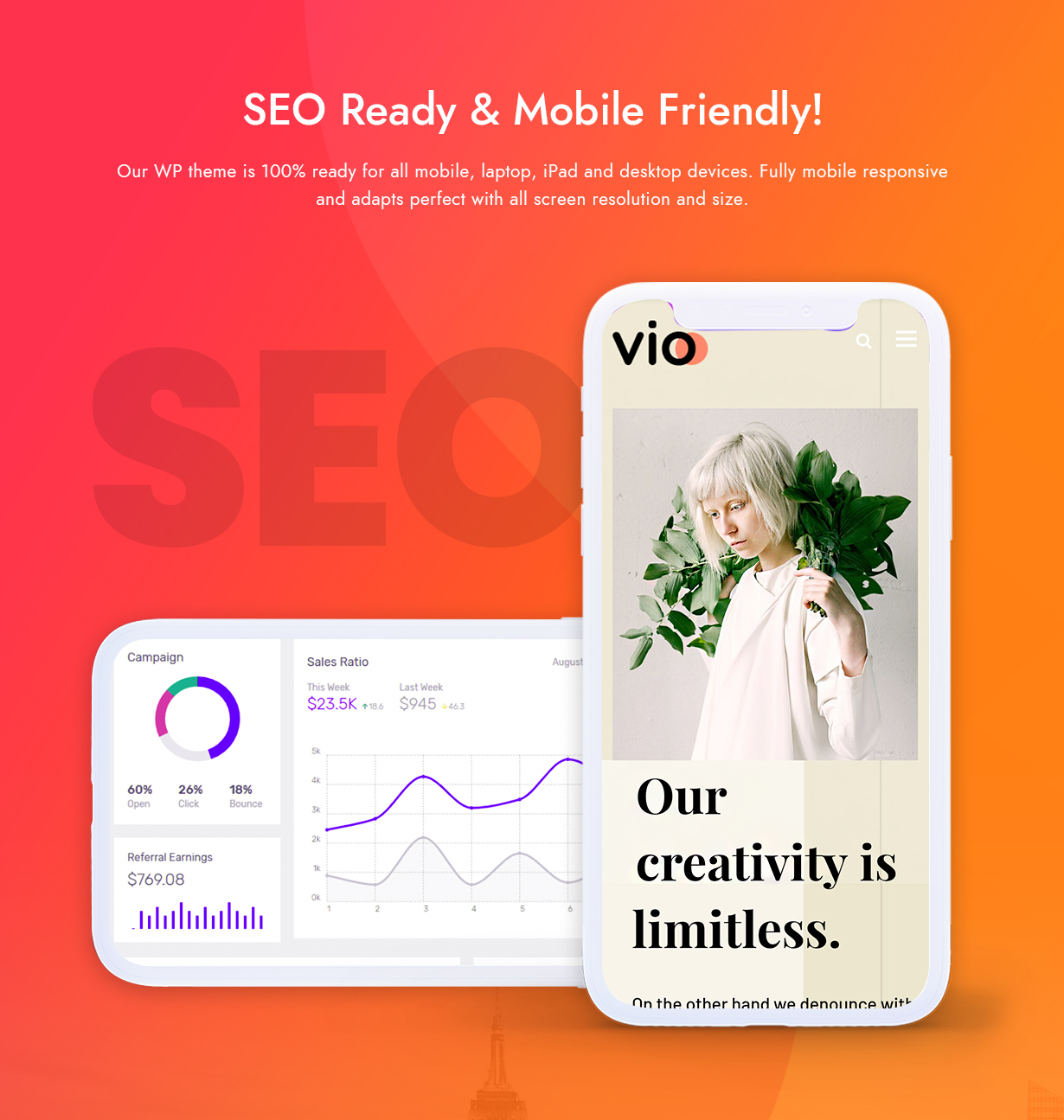 Vio SEO features