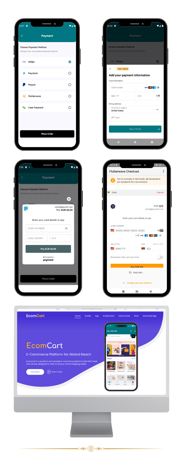EcomCart – Flutter Modern eCommerce App Built with Laravel & Vue.js ...