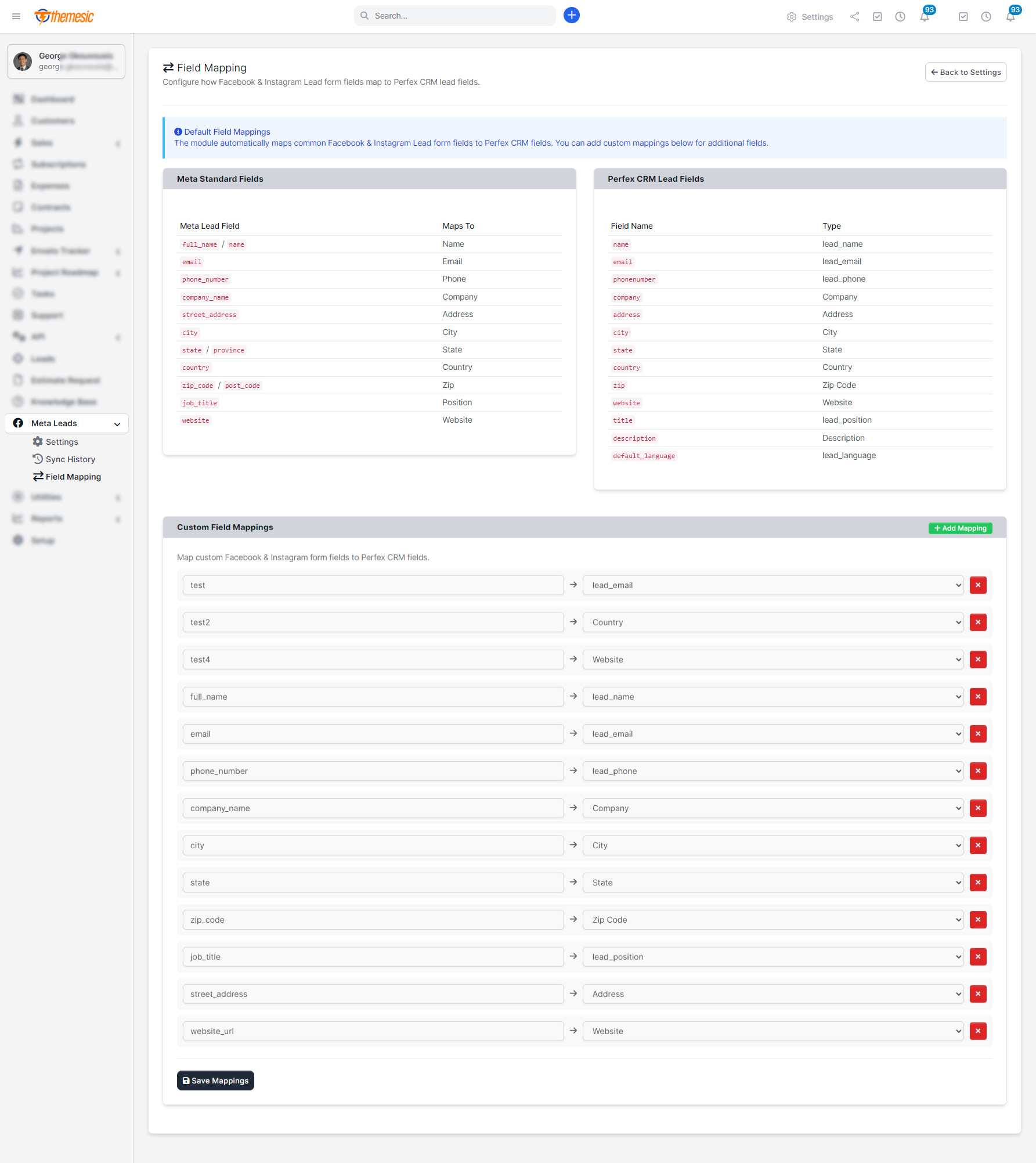 Facebook & Instagram Leads Synchronization module for Perfex CRM - Marketing Automation for Meta Ads - 10