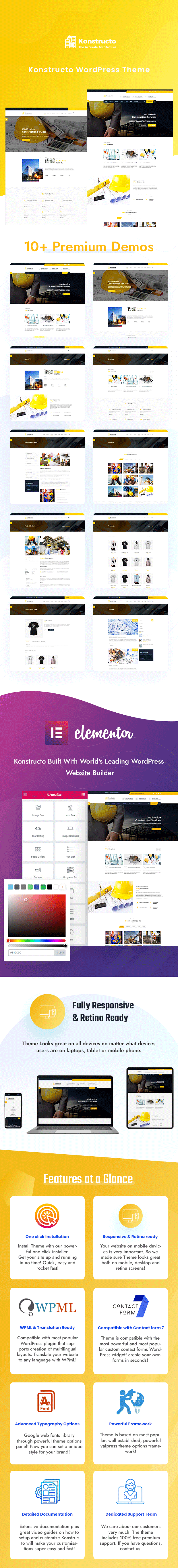 Konstructo - Construction and Architecture WordPress Theme - 1