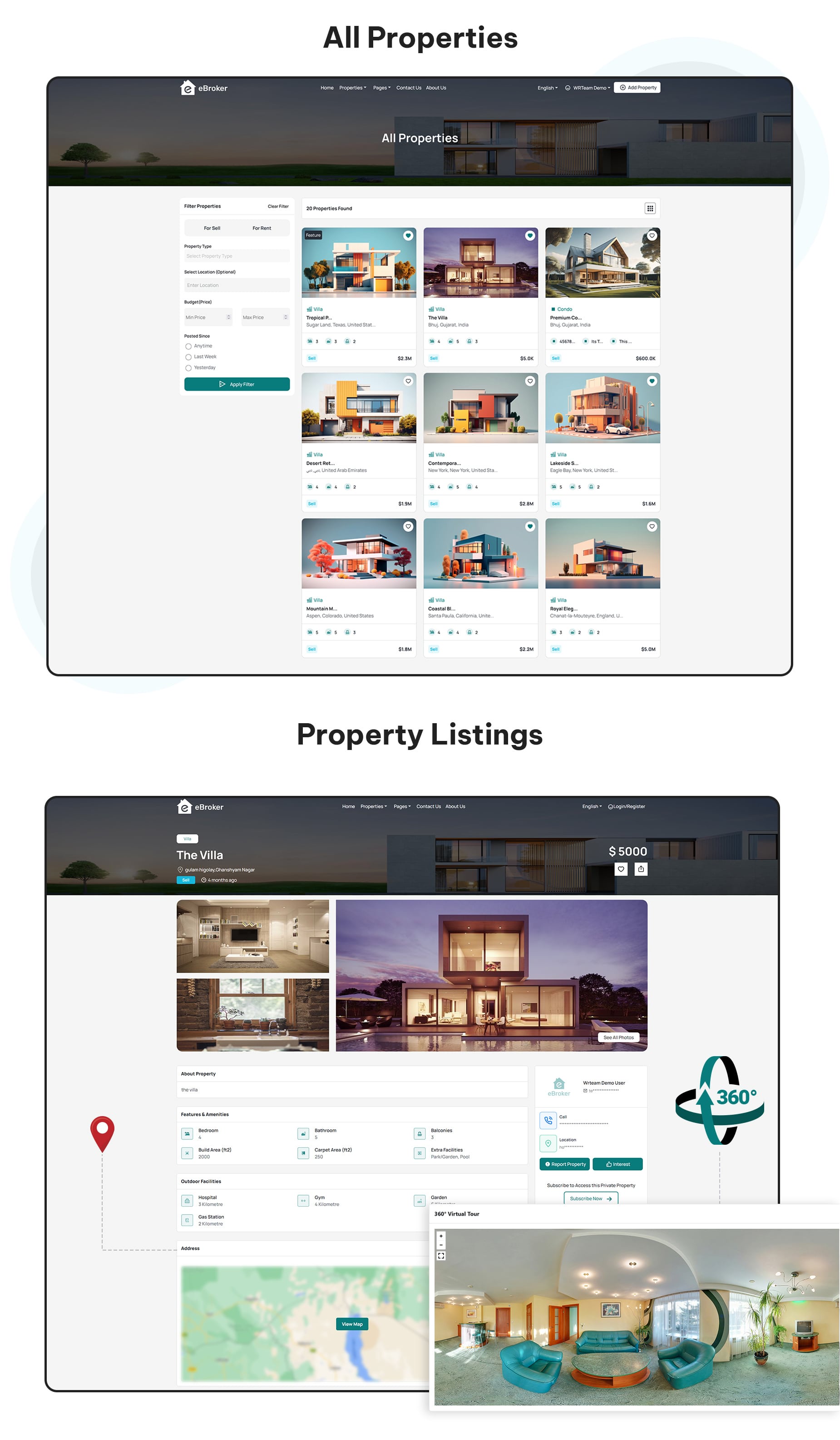 eBroker - Real Estate Property Buy-Rent-Sell Flutter app with Laravel Admin Panel | Web Version - 24