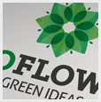 Eco Flower Gif Shop Logo Template
