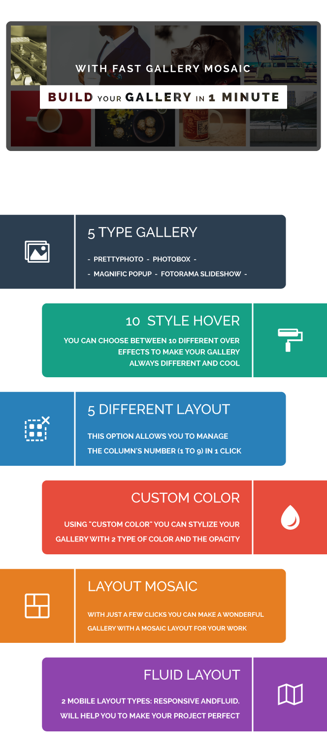 Fast Gallery Mosaic - WordPress Plugin - 1