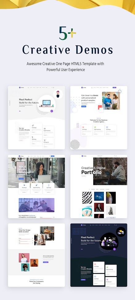 Albireo - Creative One Page HTML5 Template - 1