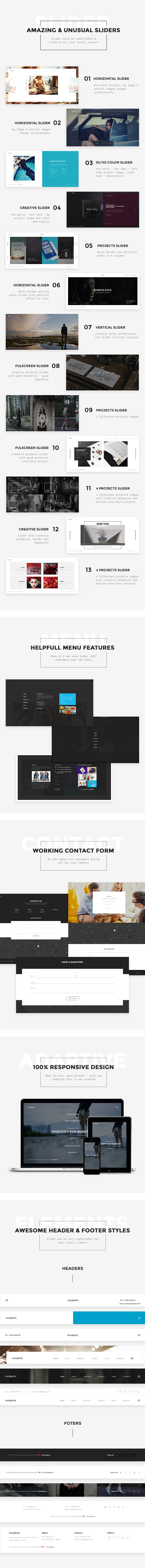 Modesto - Power Unique Portfolio, Photography & Agency HTML Template - 5