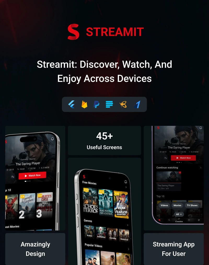 Streamit - OTT Streaming Flutter App (Add-on) - 7