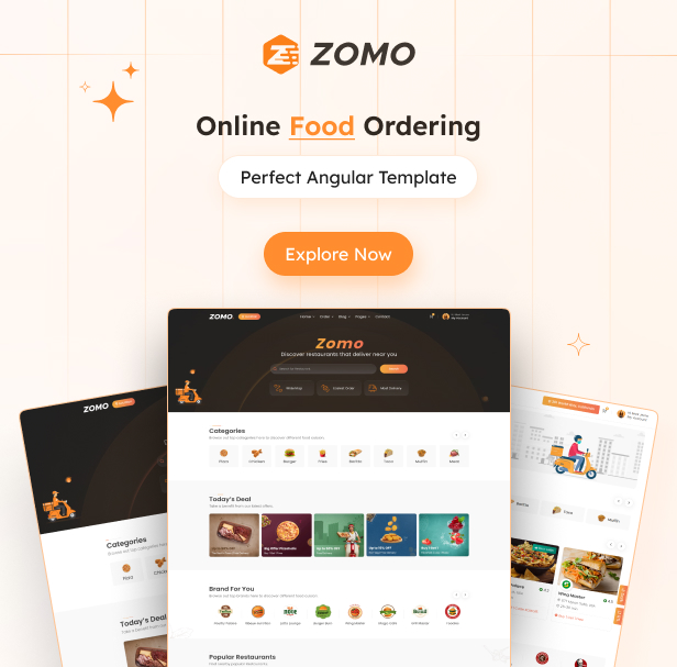 Zomo – Online Food Delivery Html Template