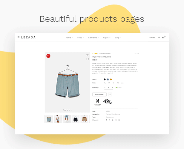 Fashion WooCommerce WordPress Theme - single product layouts