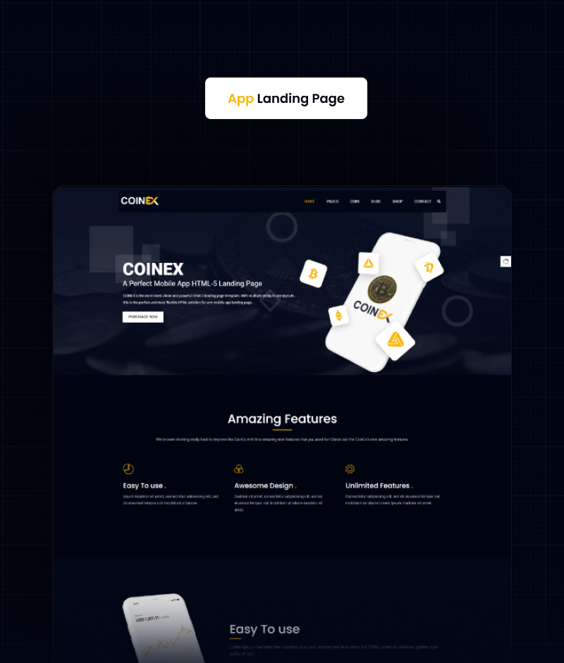 COINEX - Crypto Currency Admin Dashboard Template - 4