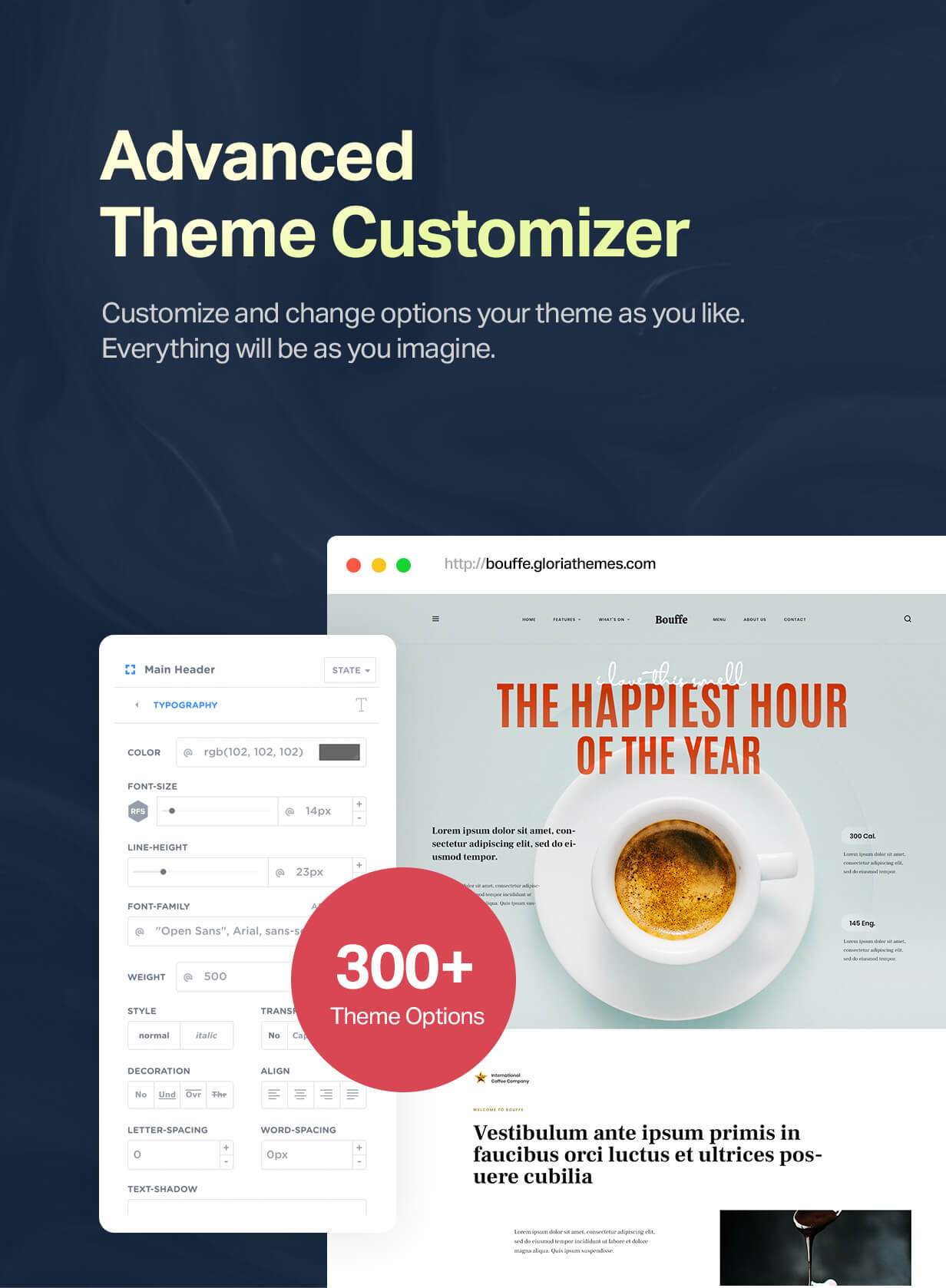 Theme customizer
