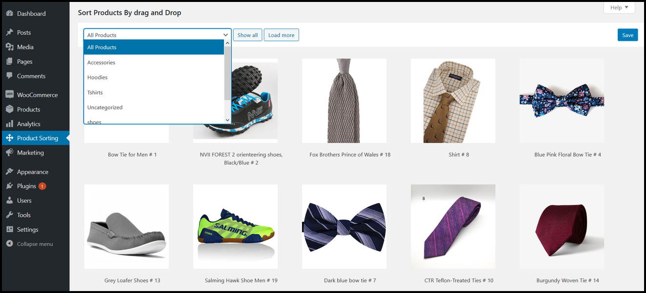WooCommerce - Sort Products For Shop & Category Pages