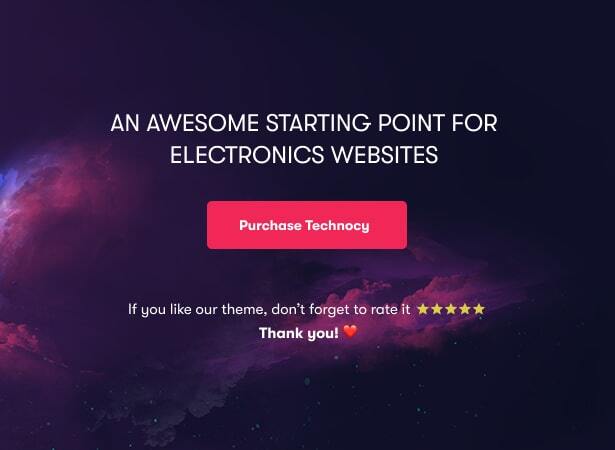 Technocy - Best Electronics Store WooCommerce Theme