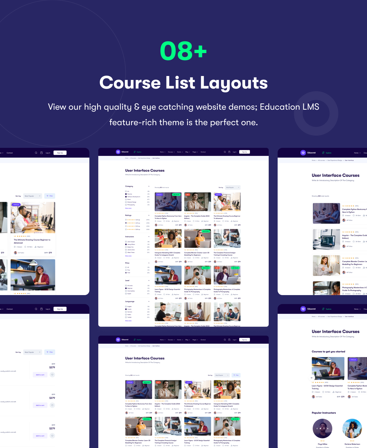 Educrat - Online Course Education WordPress Theme - 6