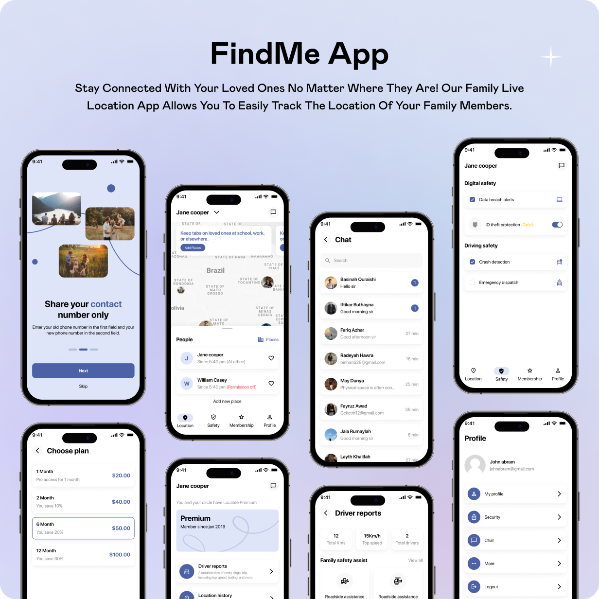 Findme UI template | Family Location Tracker App in Flutter | Navigation Assistant App Template - 15