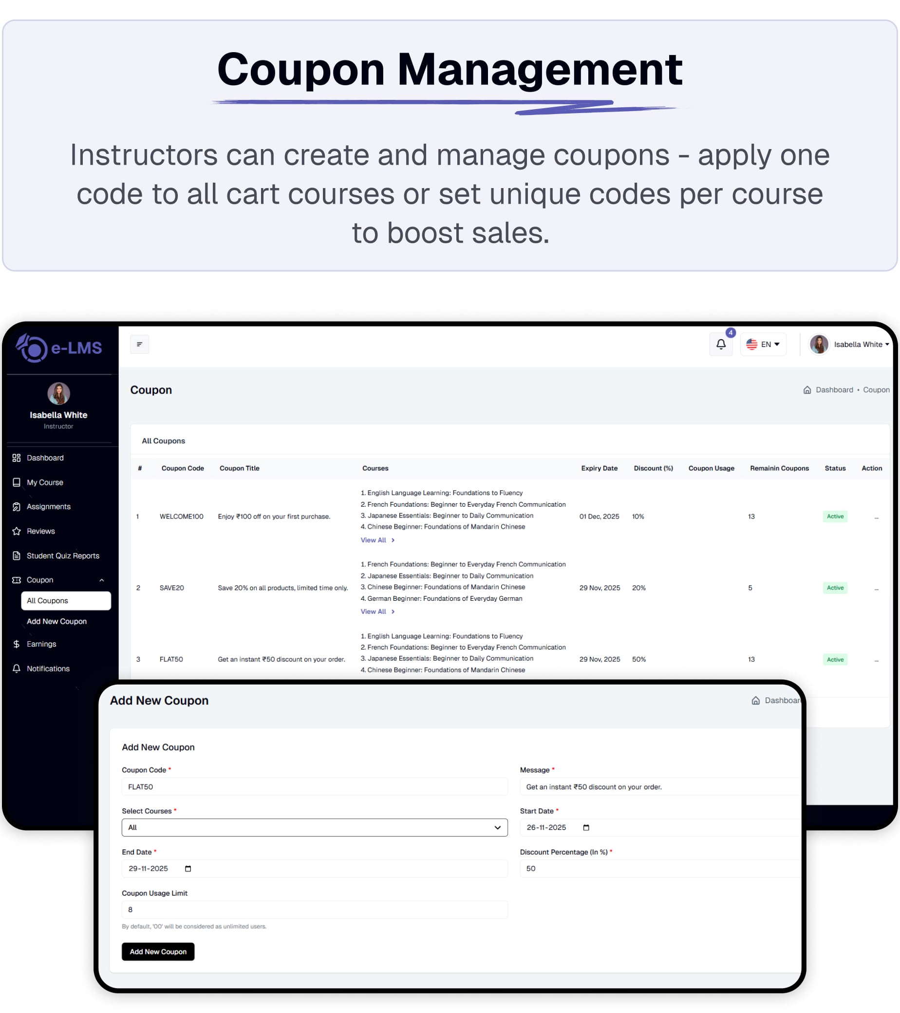 Coupon Management