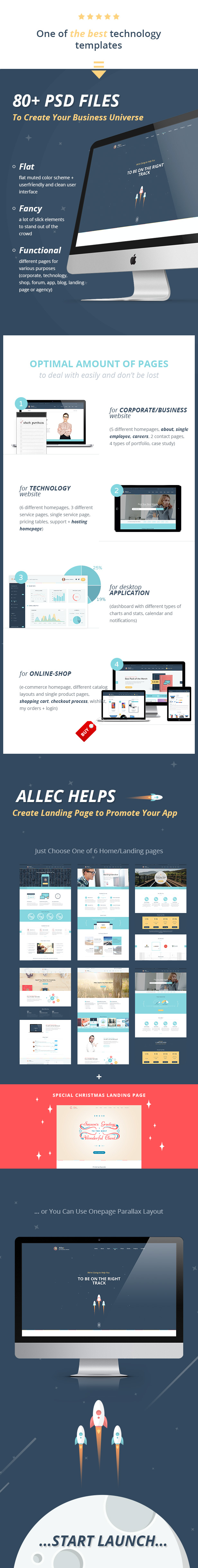 Allec - Business & Technology PSD Template - 2