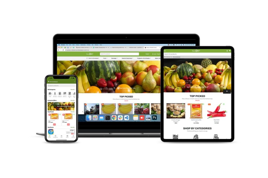 grocery / delivery services / ecommerce multi vendors(Android + iOS + Website) ionic 7 / Laravel - 4