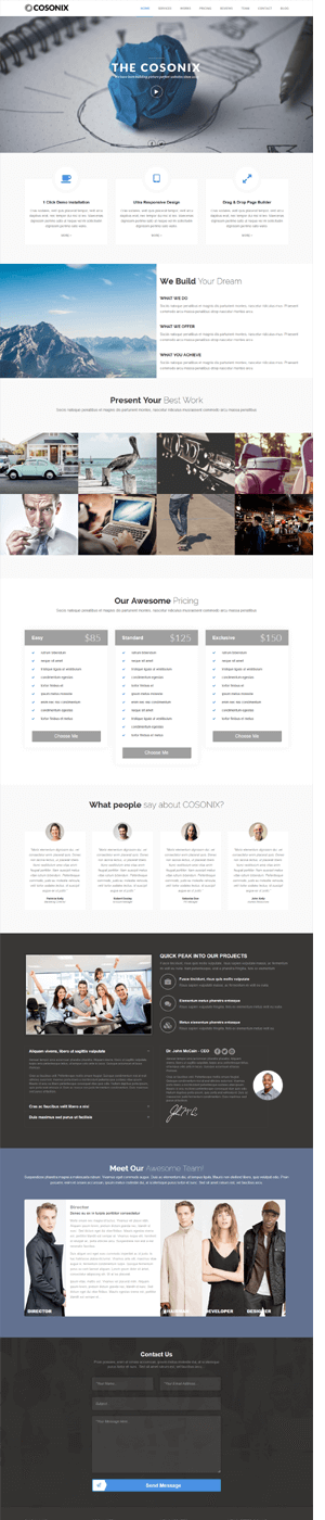 Cosonix - One-Page Theme for eBook, App and Agency - 5