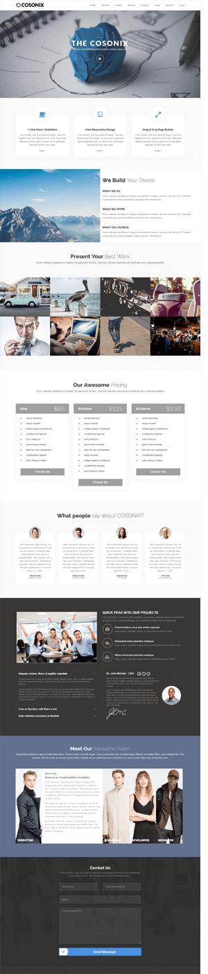 Cosonix - One-Page Theme for eBook, App and Agency - 5