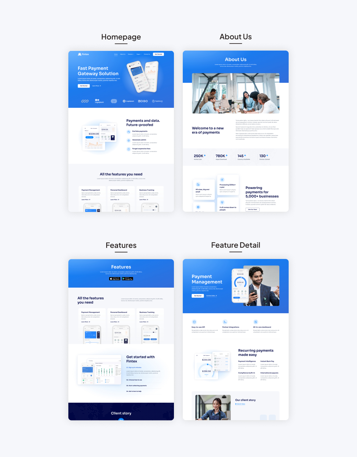 Fintex - Mobile App & Fintech Startup Elementor Template Kit - 2