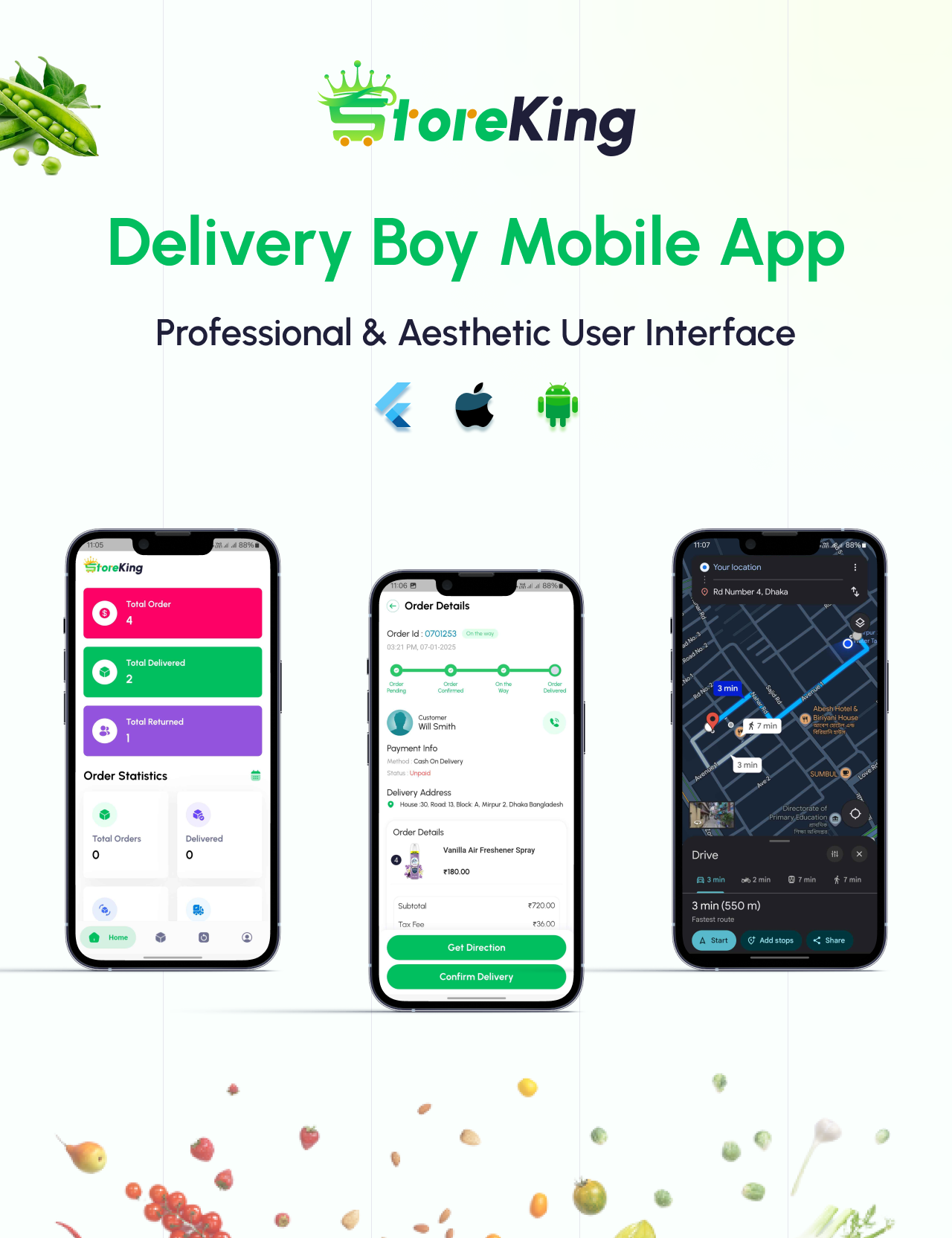 What's included with the StoreKing Delivery app?