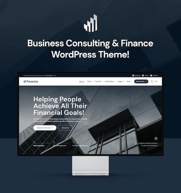 Finanzia - Modern Consulting And Finance Services WordPress Theme - 4